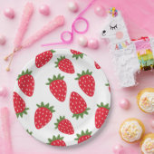 Aardbei Papieren Bordje (Feest)