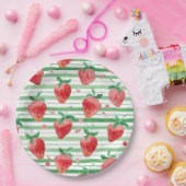 Aardbei Papieren Bordje (Feest)