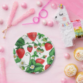 Aardbei Papieren Bordje (Feest)