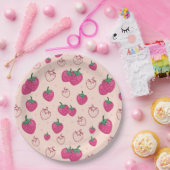 Aardbei Papieren Bordje (Feest)