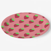 Aardbei Papieren Bordje (Gekanteld)