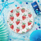 Aardbei Papieren Bordje (Feest)