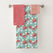 Aardbei Patch blauwe lucht Bad Handdoek (Insitu)