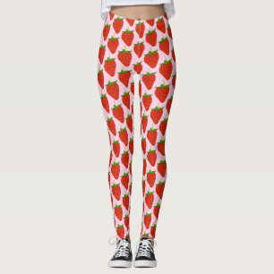 Aardbei Patronen Dames Leggings