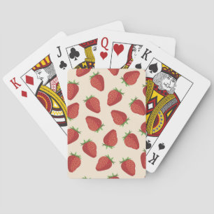 Aardbei-patroon Pokerkaarten