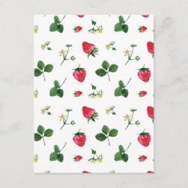 Aardbei planten briefkaart