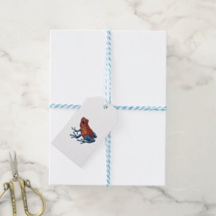 Aardbei Poison dart frog Cadeaulabel