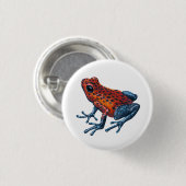 Aardbei Poison dart frog Ronde Button 3,2 Cm (Voorkant /achterkant)