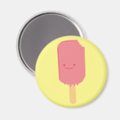 Aardbei Popsicle Cartoon Tekening Magneet (Voorkant / Achterkant)