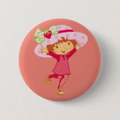 Aardbei Ronde Button 5,7 Cm (Voorkant)