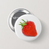 Aardbei Ronde Button 5,7 Cm (Voorkant /achterkant)