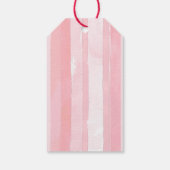 Aardbei Roze Bow Baby shower Dank u Cadeaulabel (Achterkant)