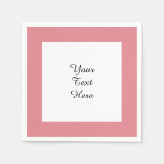 Aardbei roze high end effen kleur servetten