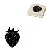 aardbei 	rubberstempel (Gestempeld)