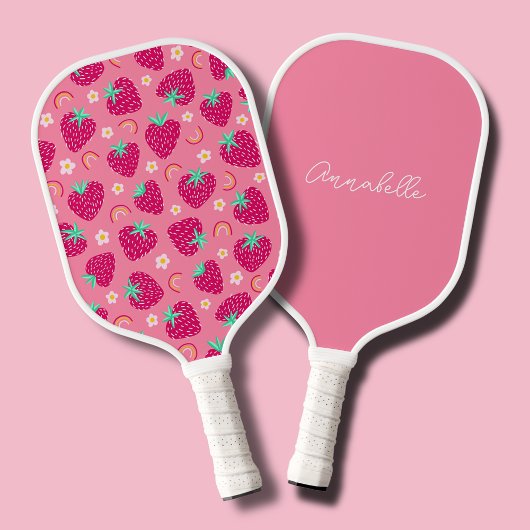Aardbei schattig pickleball paddle