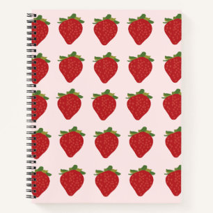 Aardbei Schattige recept Aardbeien Notitieboek