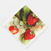  aardbei servet (Hoek)