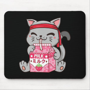 Aardbei Shake Strawberry Milk Cat Kawaii Neko A Muismat