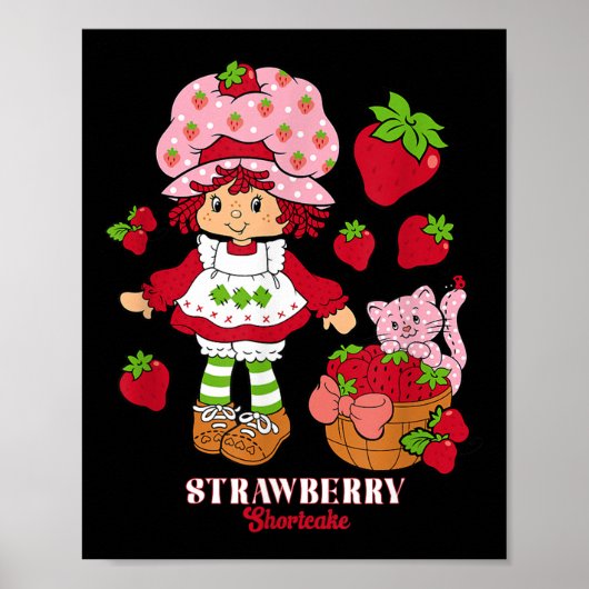 Aardbei Shortcake &amp; Kat Custard  Poster (Voorkant)