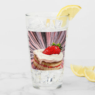 Aardbei Shortcake nostalgie Glas