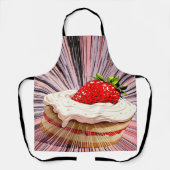 Aardbei Shortcake nostalgie Schort (Voorkant)