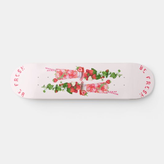 Aardbei skateboard vruchten van de Juice Cool-Drin (Horizontaal)