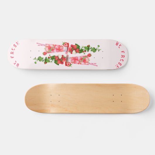Aardbei skateboard vruchten van de Juice Cool-Drin (Horizontaal)