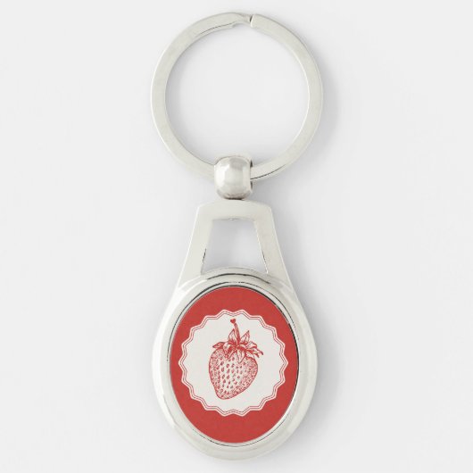 Aardbei Sleutelhanger (Voorkant)