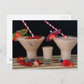 Aardbei Smoothie Briefkaart (Voorkant / Achterkant)