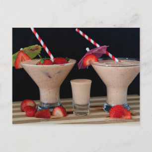 Aardbei Smoothie Briefkaart