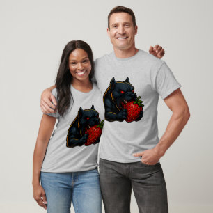 Aardbei Snarl – Glow Bulldog Koppel T-Shirt