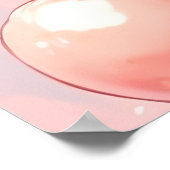 Aardbei Splash Poster (Hoek)