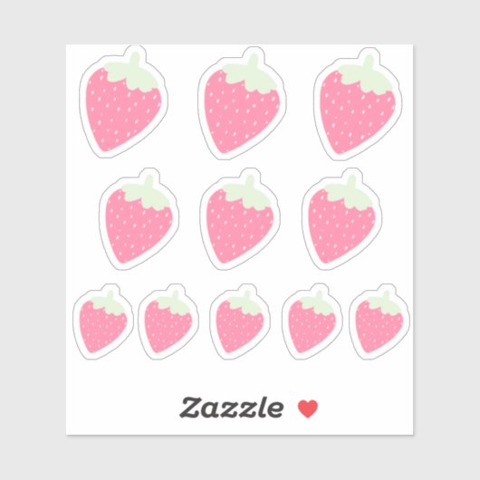 Aardbei Sticker (Vel)