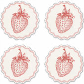 Aardbei Sticker (Voorkant)