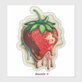 Aardbei Sticker (Vel)