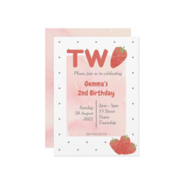 Aardbei Stip Twee  Kaart