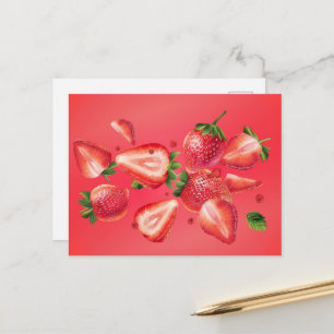 Aardbei Summer Briefkaart