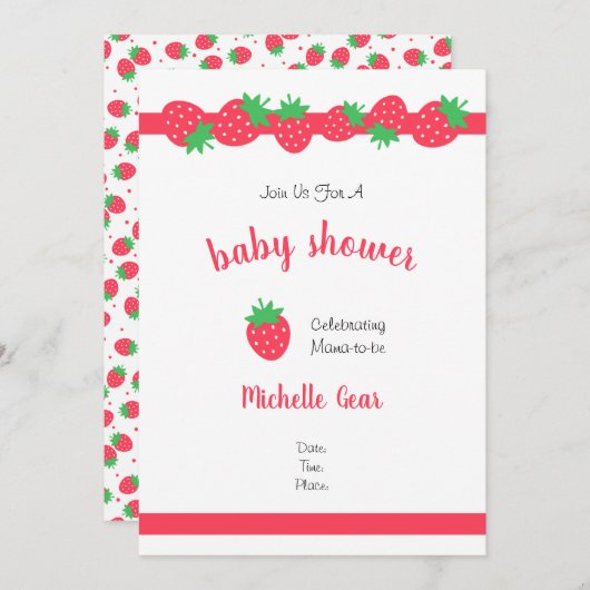 Aardbei Sweet (Voorkant / Achterkant)