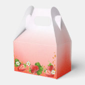 Aardbei Sweet ONE Eerste Verjaardagsfeest Bedankdoosjes (Achterkant)