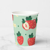 Aardbei Sweet Verjaardagsfeestje Papier Cups Papieren Bekers (Rechts)
