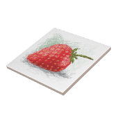 aardbei tegeltje (Zijkant)