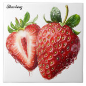 Aardbei Tegeltje (Voorkant)