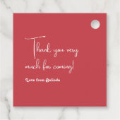 Aardbei Theme Berry Sweet Baby shower Bedankjes Labels (Achterkant)