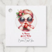 Aardbei Theme Berry Sweet Baby shower Bedankjes Labels (Voorkant)