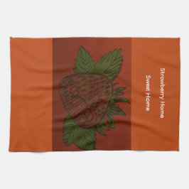 Aardbei Thuis Zoete Thuis Keukenhanddoek