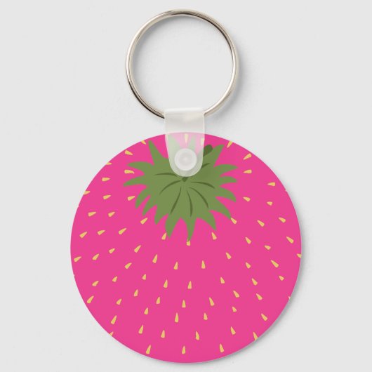 Aardbei uit fruit sleutelhanger (Voorkant)