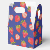 Aardbei verjaardag huwelijk bedankdoosjes (Geopend)