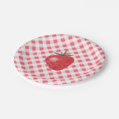 Aardbei Verjaardagspapier Borden Papieren Bordje (Gekanteld)