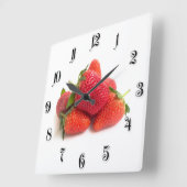 Aardbei Vierkante Klok (Hoek)
