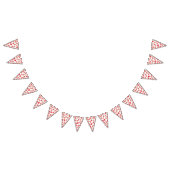 Aardbei Waterverf Party Vlaggetjes (Alle)